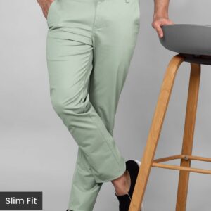 Green Slim-Fit Trousers
